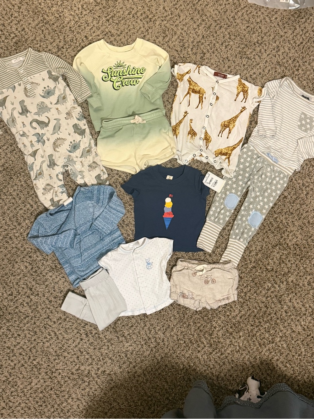 Baby Boy Bamboo, Linen, Pima Assorted Summer Bundle